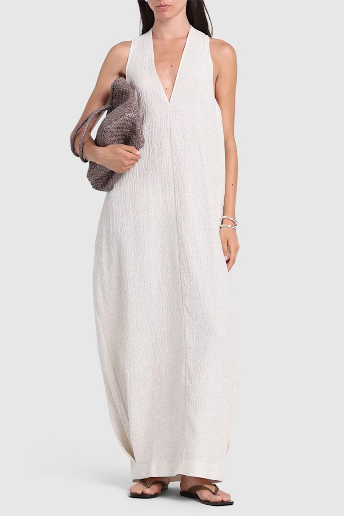 Eladia Cotton Linen Long Dress
