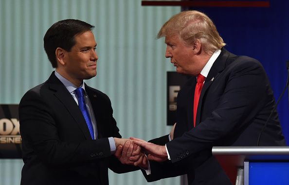 Marco Rubio and Donald Trump.