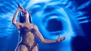 Anne Hathaway performing in Mother Mary