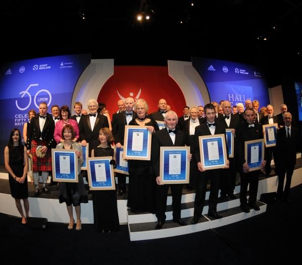 38 British Cycling Hall of Fame inductees and representatives personally collected their honours on the night.