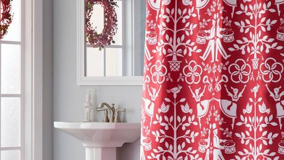 Christmas shower curtains: Vern Yip Christmas Carol Lotion/Soap Dispenser