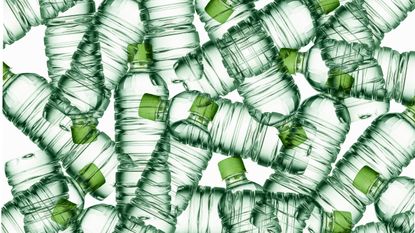 Plastic waste: water bottle waste