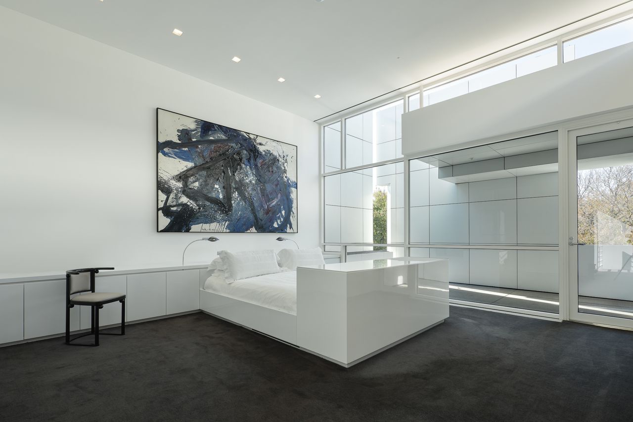 The house's private living areas
