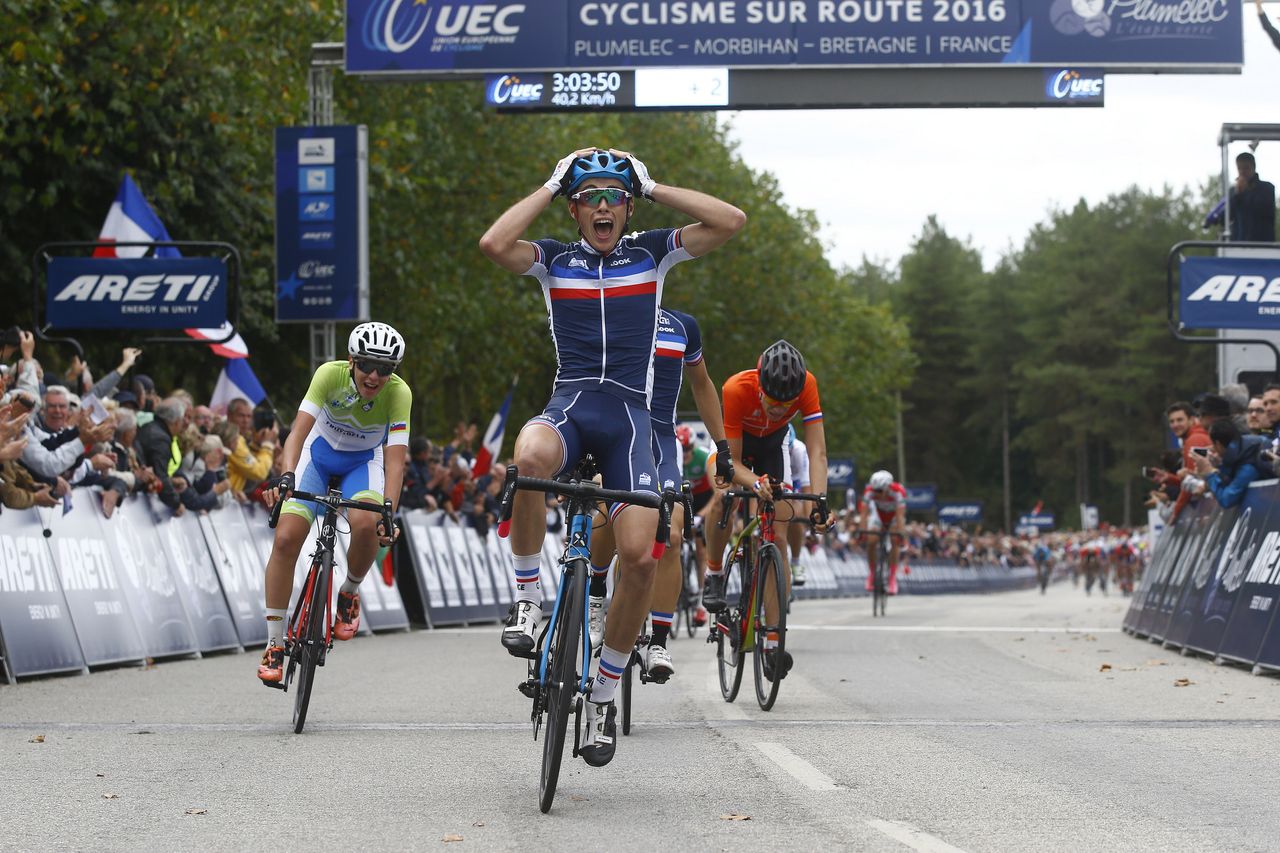 Nicolas Malle can't believe he's won the junior European title