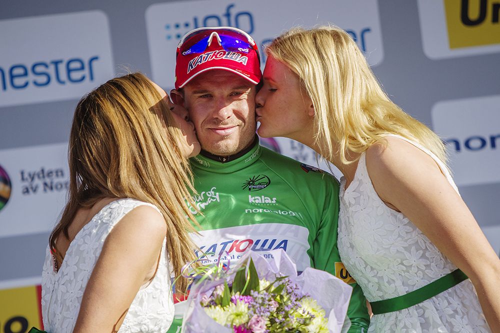 Alexander Kristoff (Katusha) leads the points classification