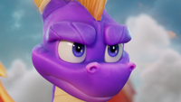 Spyro stares, determined, in Toys for Bob's upcoming Spyro game.