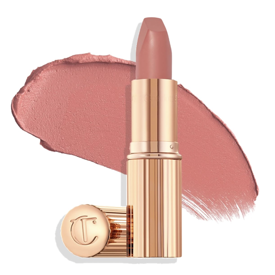 Charlotte Tilbury Matte Revolution Lipstick - Long Lasting Matte Lipstick, Giftable Beauty Essential With Buildable Color & Lip-Loving Ingredients - Creamy Easy to Blend Formula - Pillow Talk Original