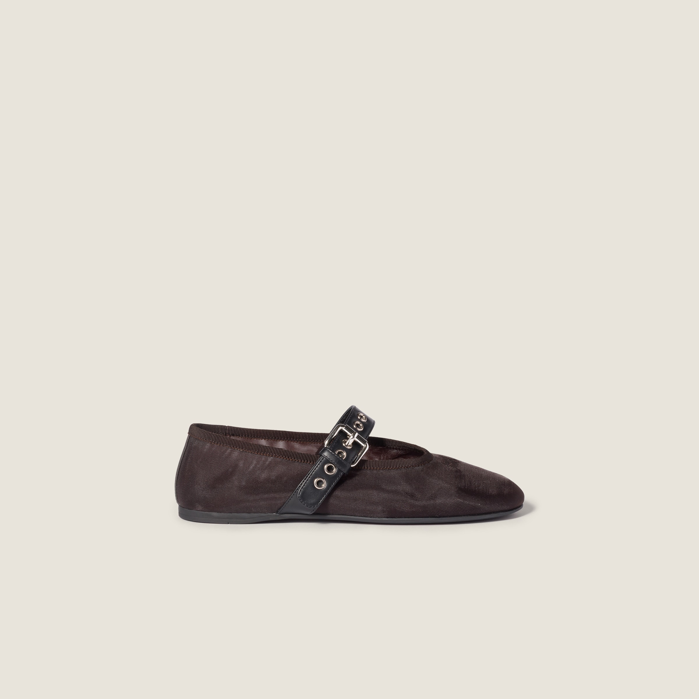 Mesh Fabric Ballerinas