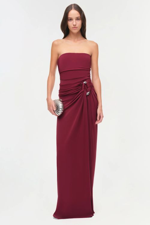 Emma Strapless Jersey Gown