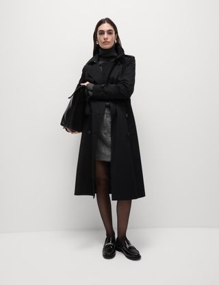 Cotton Rich Belted Longline Trench Coat