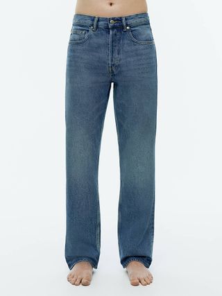 Ocean Loose Straight Jeans - Vintage Blue - Arket Gb