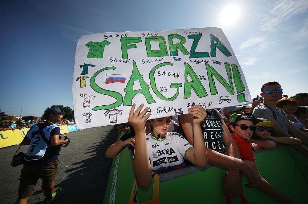 Fans for Peter Sagan on course