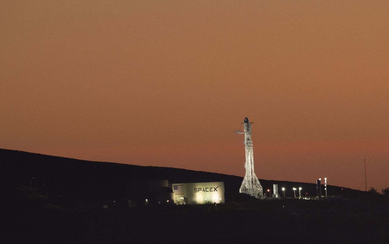 A SpaceX rocket launch