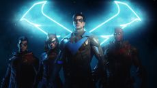 Nightwing, Batgirl, Red Hood and Robin in Gotham Knights