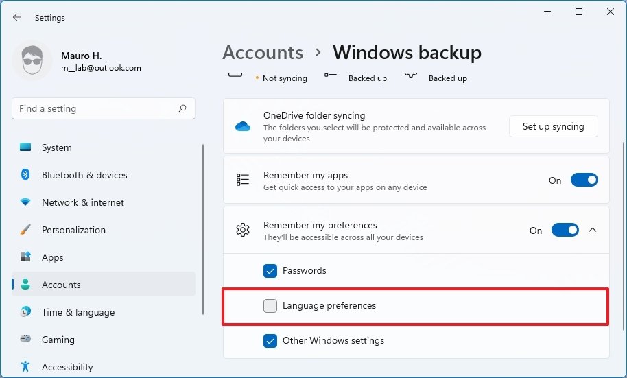 Enable sync. Language settings windows 11. language setting. change language button. smil: synchronized multimedia integration language.