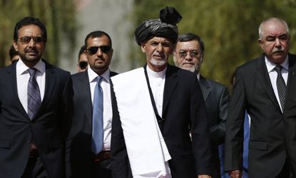 Ghani at inauguration 