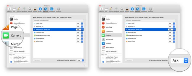 change safari security settings mac