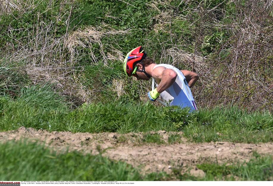 Peter Sagan caught short