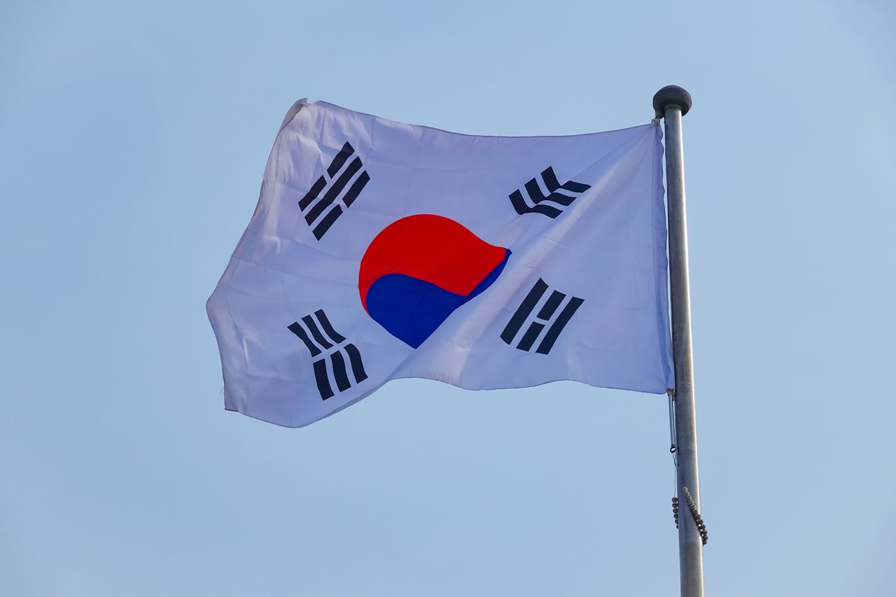 South Korean flag.