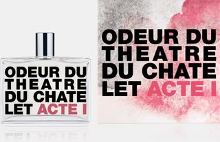 Théâtre Du Châtelet perfume by Comme des Garcon in square glass bottle with pink and black typographic label