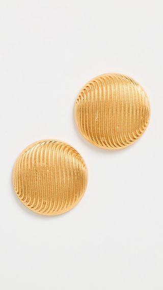 Reine Textured Circle Earrings