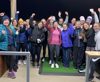 UK women's golf community meetup pictured