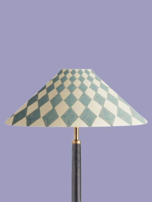 Extreme Empire Shade in Eau De Nil Jester Hand Painted Card