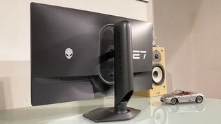 Backside view of the Alienware AW2725QF monitor