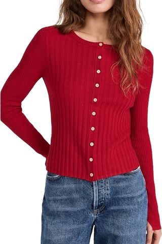 Kb Ribbed Cardigan