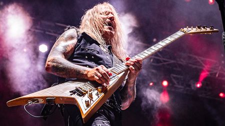 Chris Caffery on stage