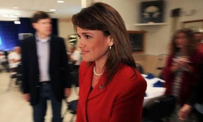 Christine O'Donnell's win lacks in GOP support.