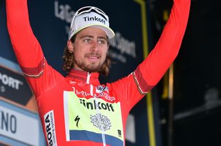 Peter Sagan in the red jersey