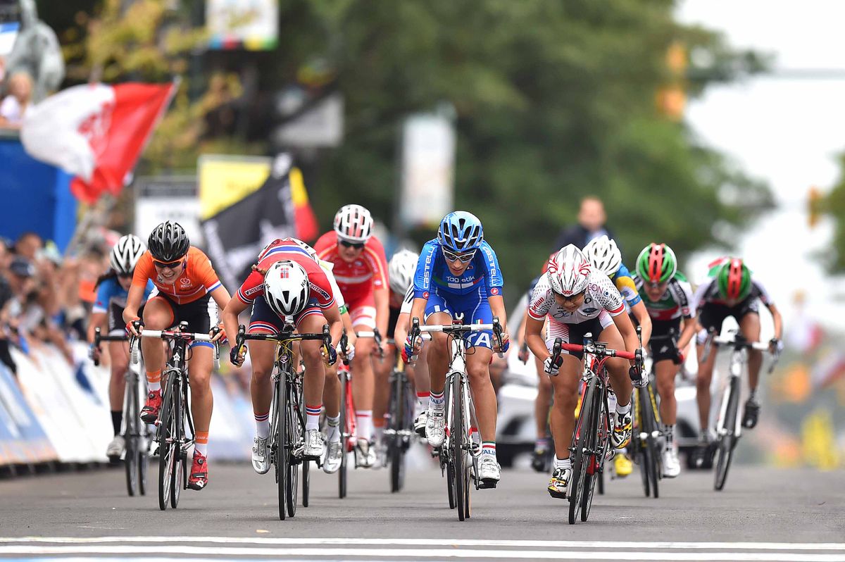 The bunch finished nearly a minute behind the winner