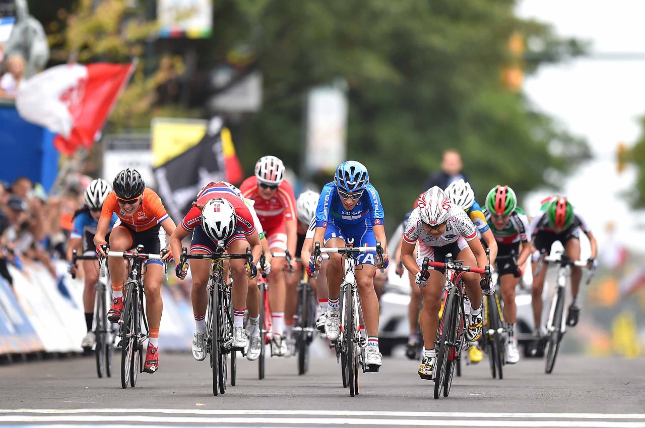 The bunch finished nearly a minute behind the winner