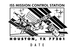 The "ISS Soyuz Houston Postmark" now available from the U.S. Postal Service in Houston depicts the Russian piloted spacecraft arriving at the International Space Station.