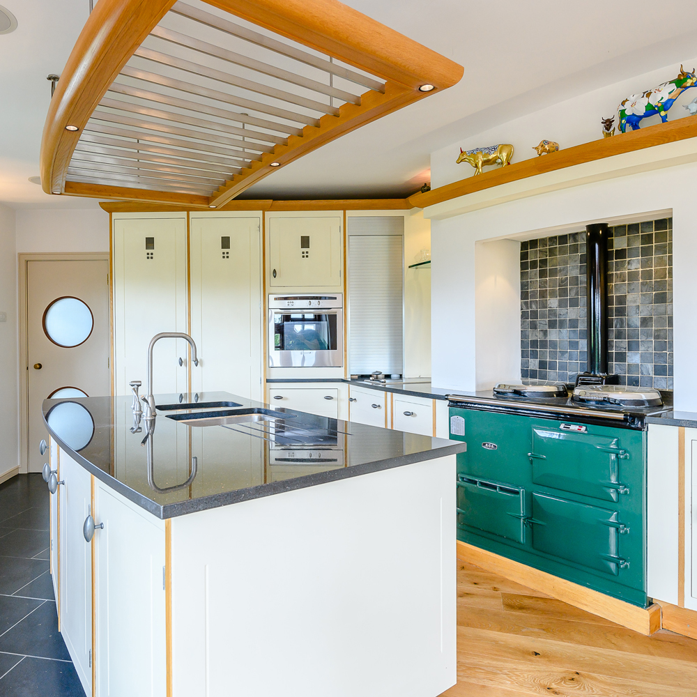 kitchen with cabinets
