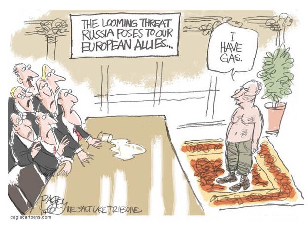 Political cartoon Putin EU Russia