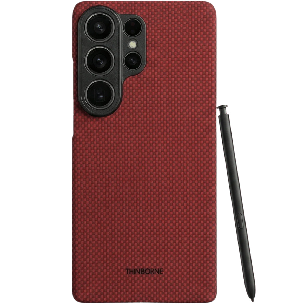 An official render of the red Thinborne case for the Samsung Galaxy S26 Ultra