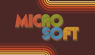 Retro Microsoft logo