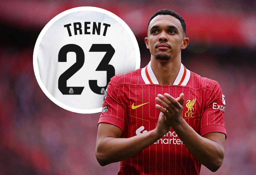Trent Alexander-Arnold&#039;s prospective Real Madrid shirt