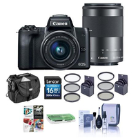 Canon EOS M50 + 15-45mm + 55-200mm: $699