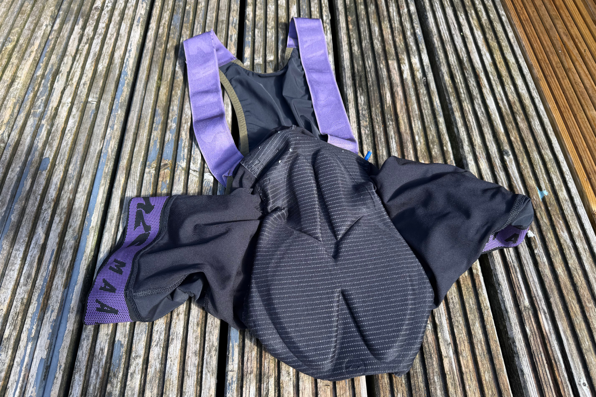 Detail of the MAAP Alt-Road Cargo Bib Shorts 2.0 chamois