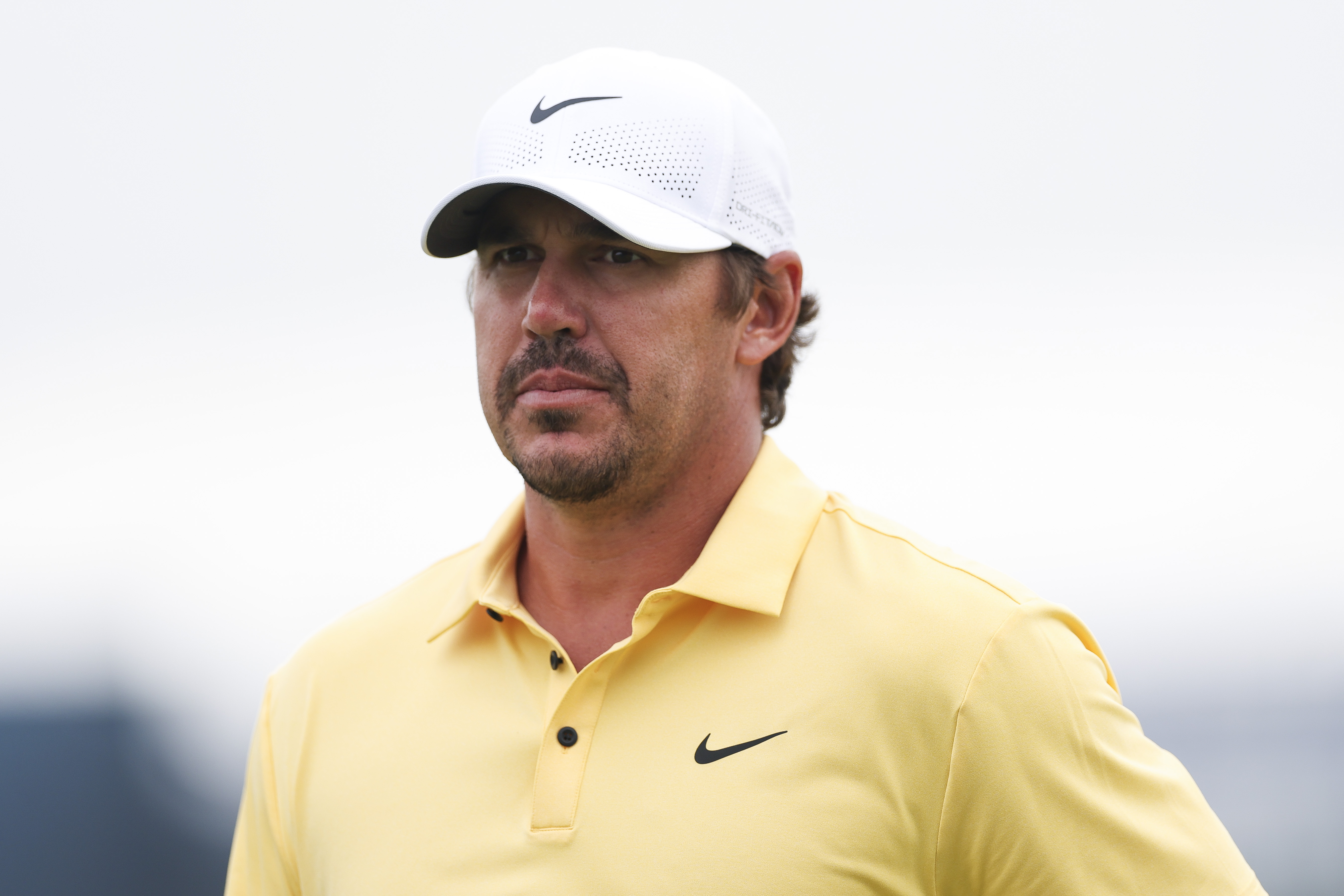 Brooks Koepka looks on during the 2025 US Open second round