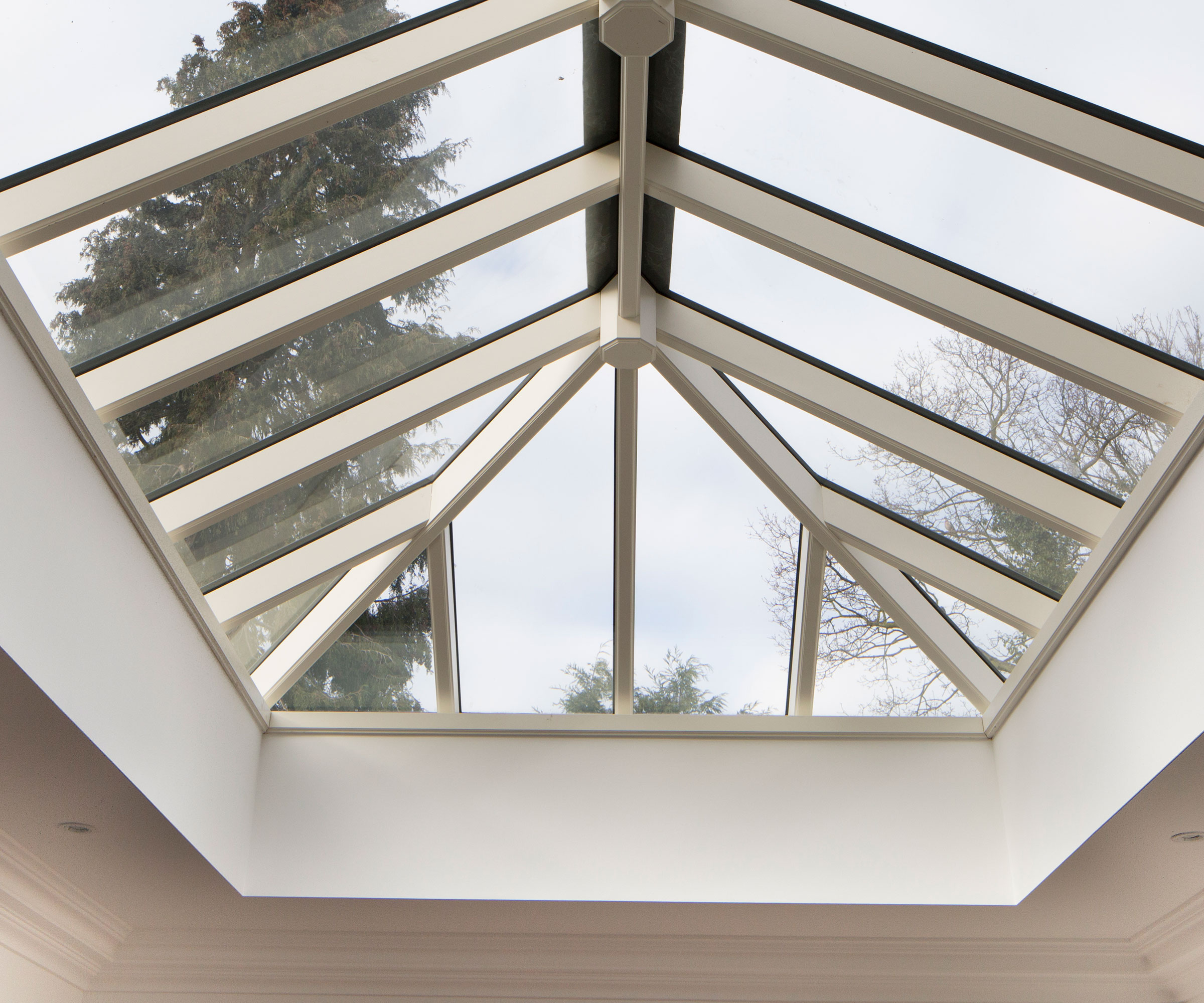 Large white roof lantern
