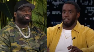 Curtis "50 Cent" Jackson appears on the FLAGRANT Podcast, while Sean "Diddy" Combs appears on Jimmy Kimmel Live!