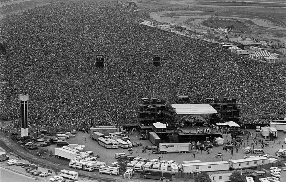 Ontario, California, Motor Speedway on California Jam day