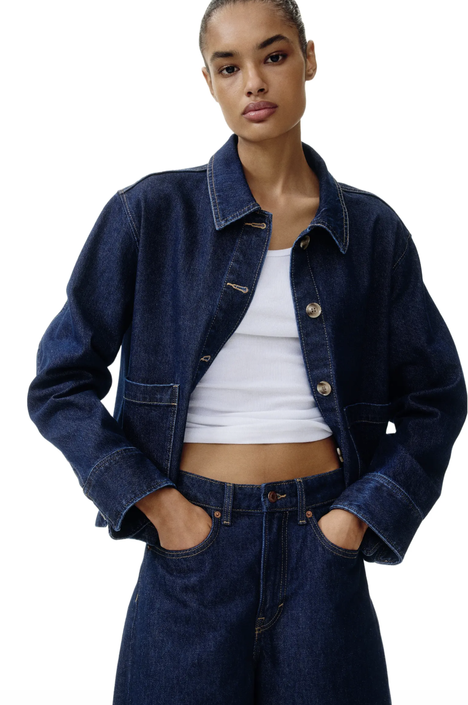 H&amp;amp;M, Cotton Denim Jacket