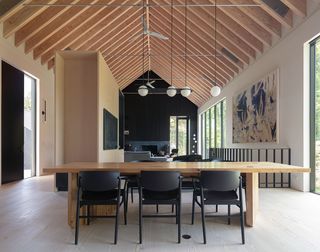 North Salem Farm by Worrell Yeung kitchen and dining area