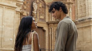 Maia Reficco (Ry) and Fernando Lindez (Julian) in "The Last Sunrise" coming soon to Prime Video