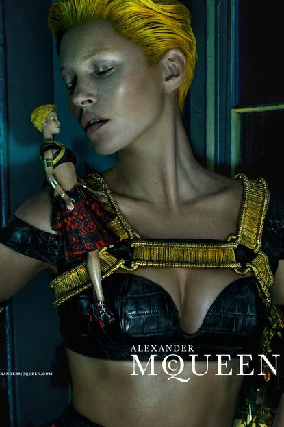 Kate Moss looks unrecognisable for Alexander McQueen